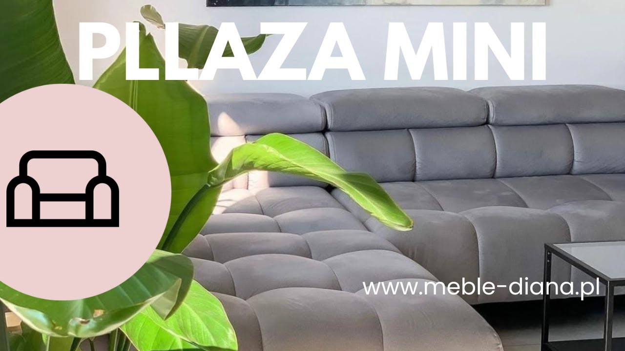 Narożnik Plaza mini w tkaninie welurowej Monolith 84 od meble diana