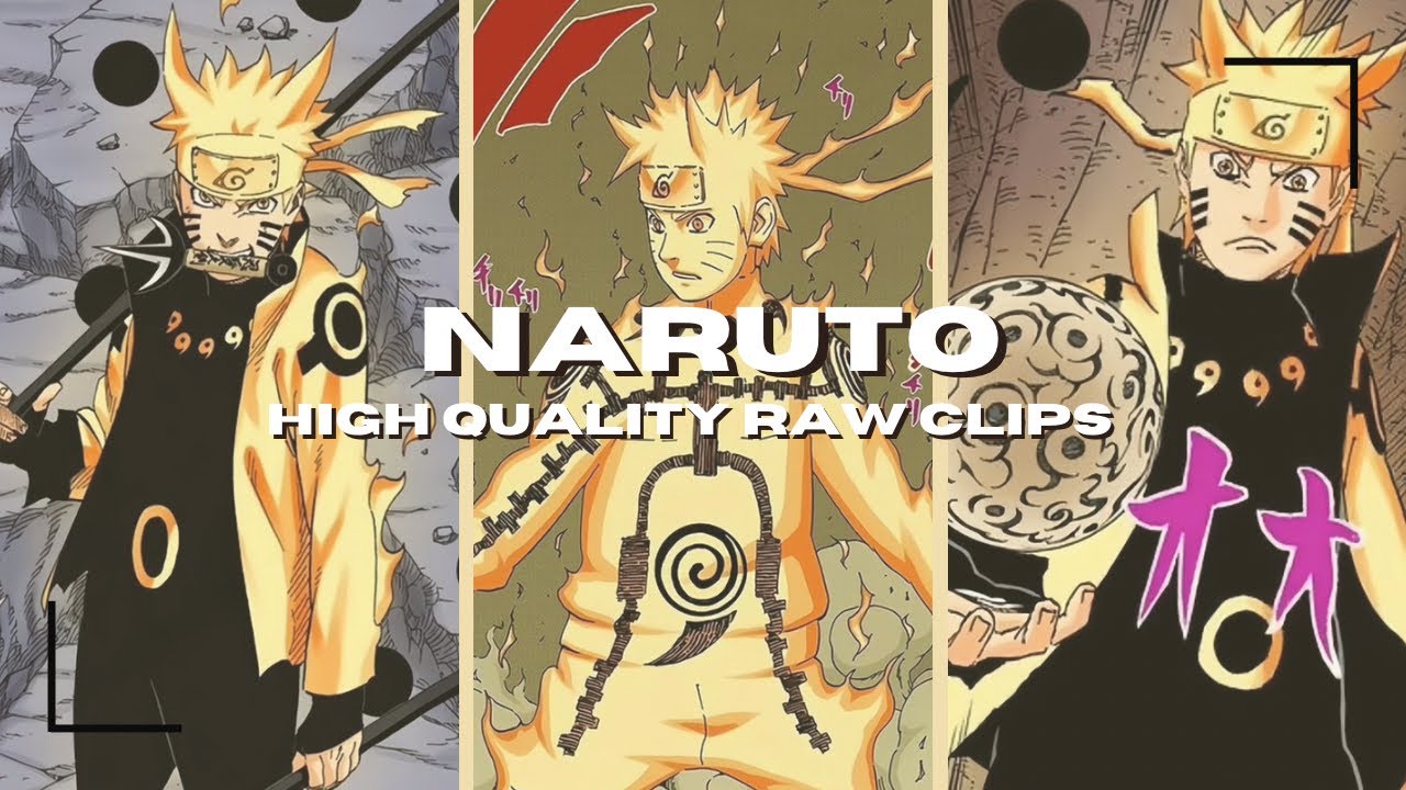 Naruto Raw High Quality Clips For Editing