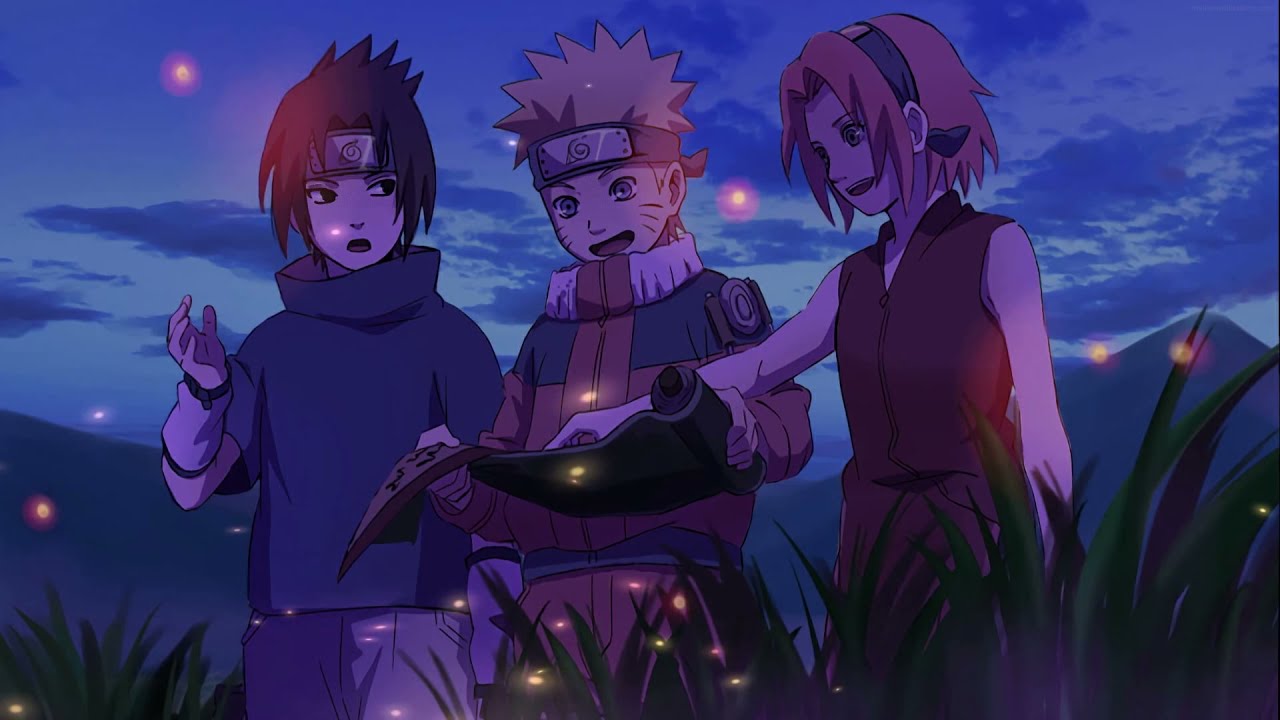 Naruto, Sasuke, Sakura 4k live wallpaper.