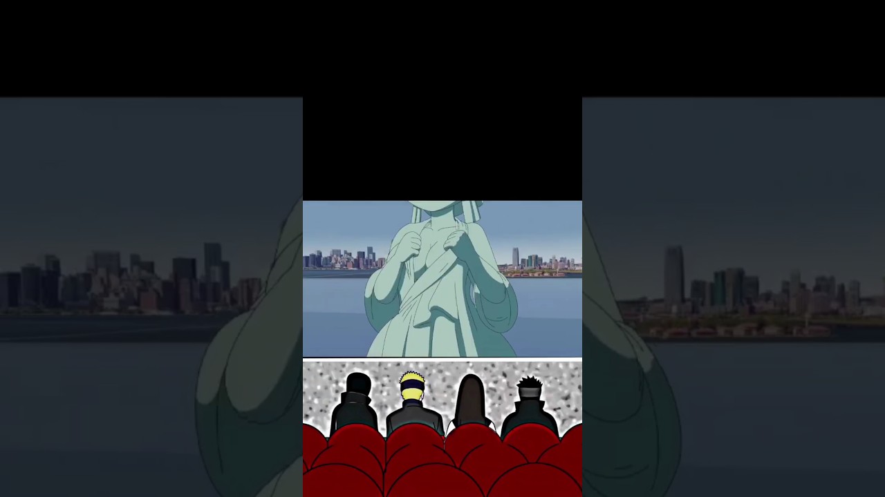Naruto squad reaction on statue of liberty😁😁😁