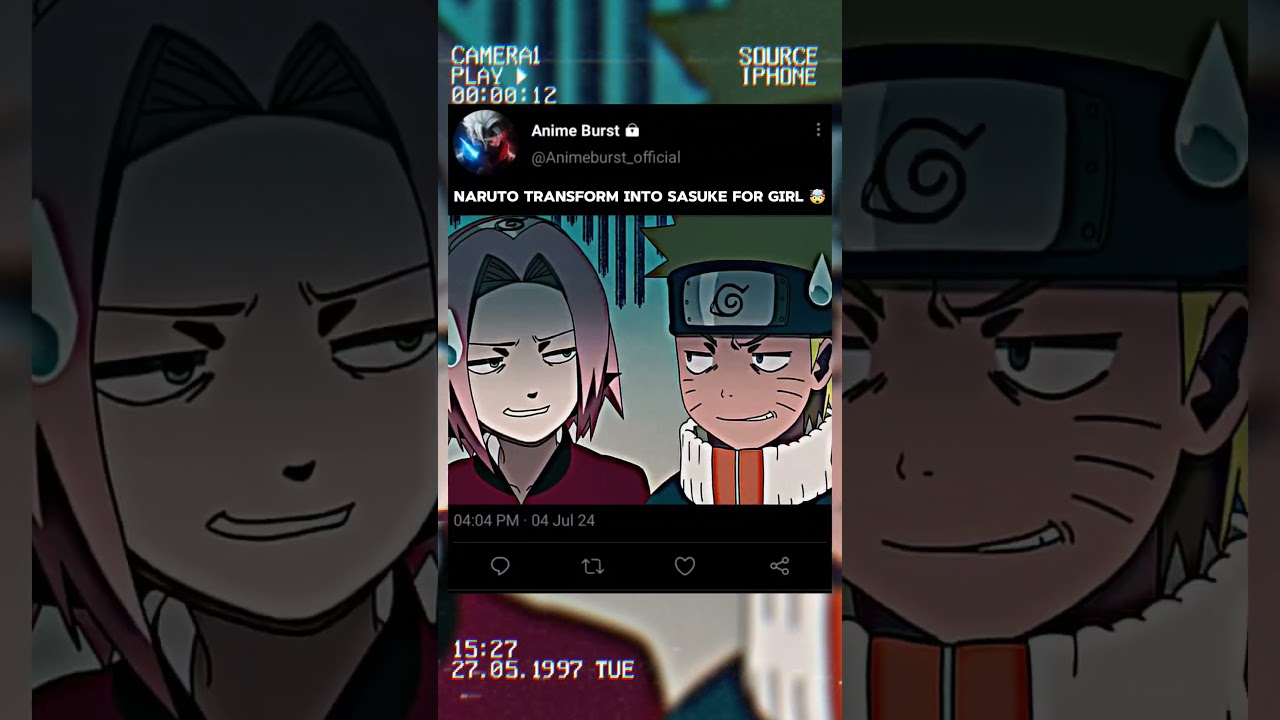 Naruto Transform Into Sasuke For Girl 🤯 || #shorts #shortvideo #naruto #narutoshippuden #viral