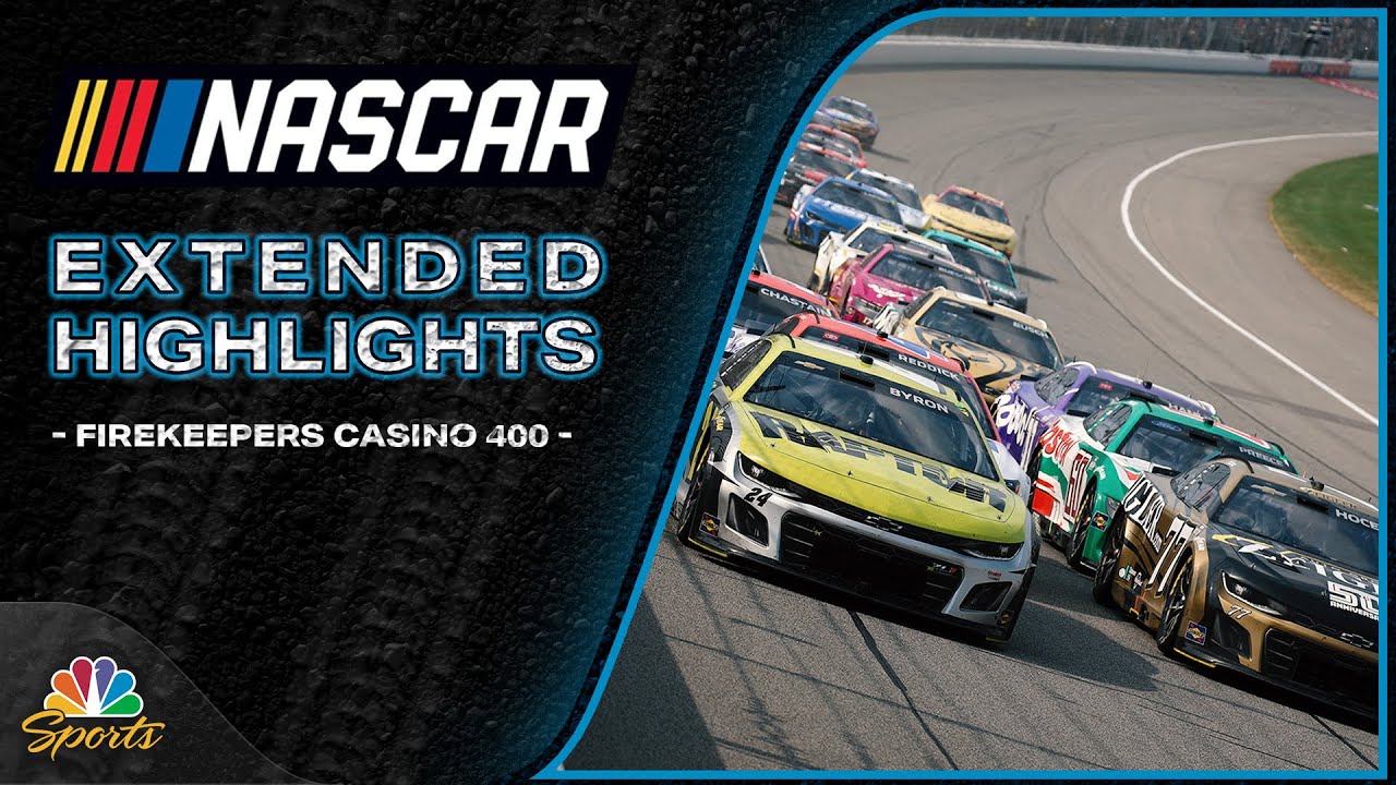 NASCAR Cup Series 2025: FireKeepers Casino 400 | EXTENDED HIGHLIGHTS | Motorsports on NBC