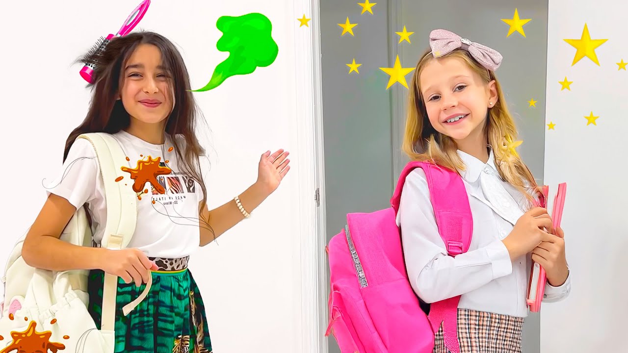 Nastya nasıl harika görüneceğinin sırrını arkadaşıyla paylaşıyor - Çocuklar için video serisi