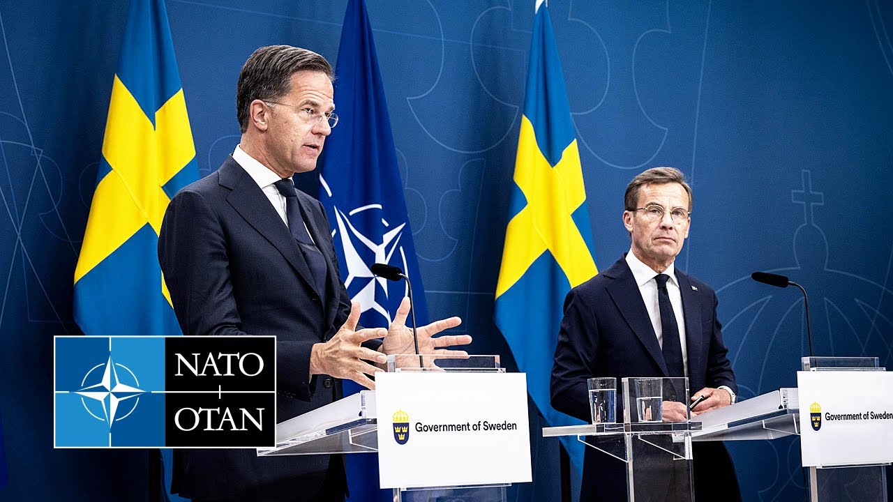 NATO Secretary General with Prime Minister of Sweden 🇸🇪 Ulf Kristersson, 13 JUN 2025