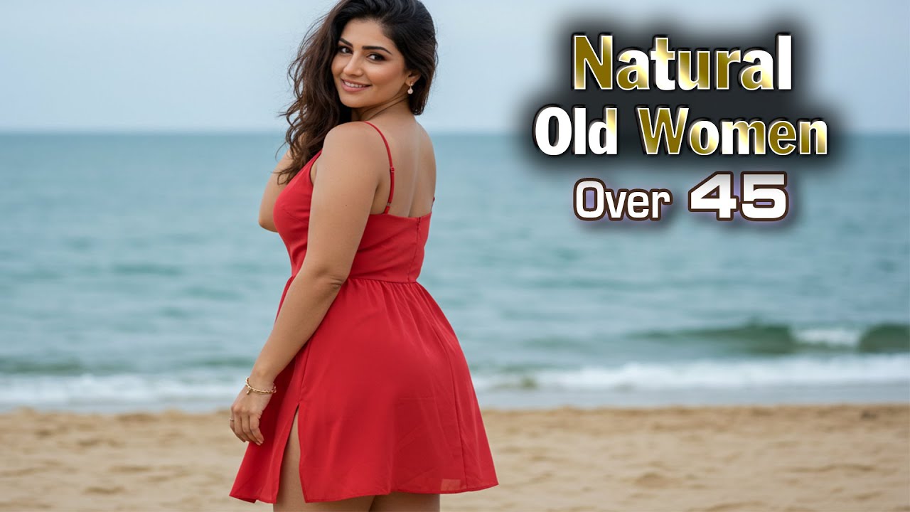 Natural Older Women Over 45 - Flattering Chiffon Minis: Perfect Beach Dresses for Older Women