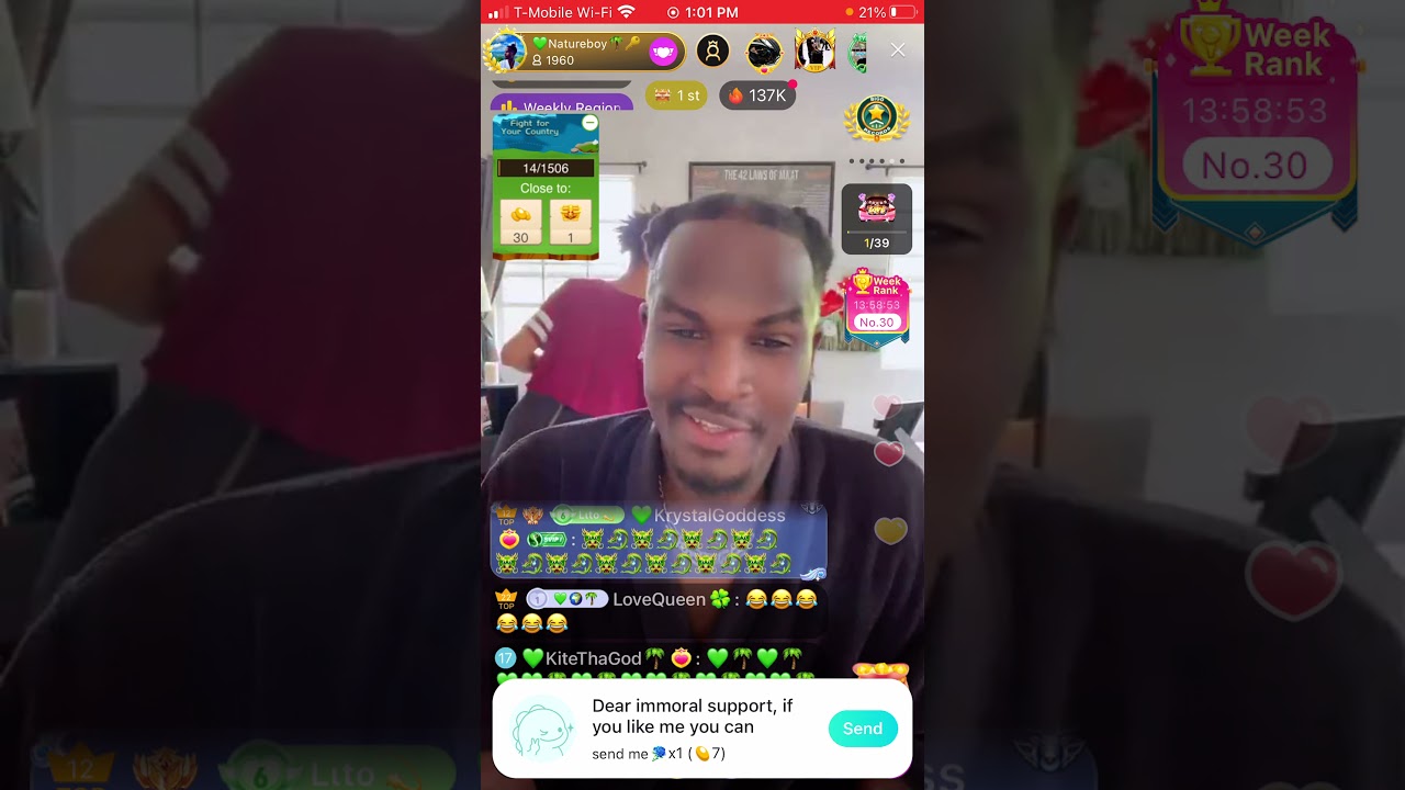 NATURE BOY SHOWS OFF MALIA ON BIGO LIVE| MALIA LOOKS.....04/23/2021