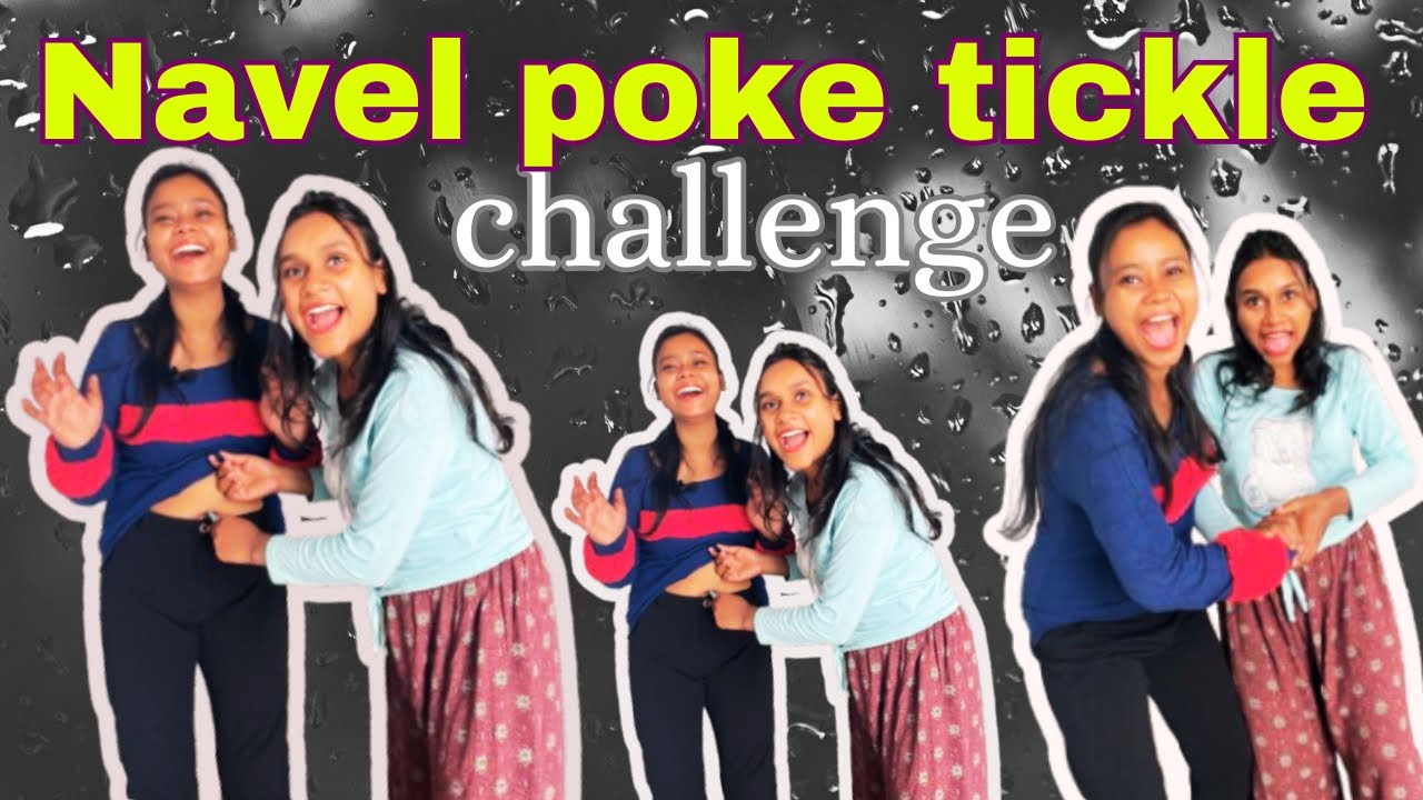 Navel poke tickle challenge with pencil ✏️// funny vedeo// @NeelamYashisister