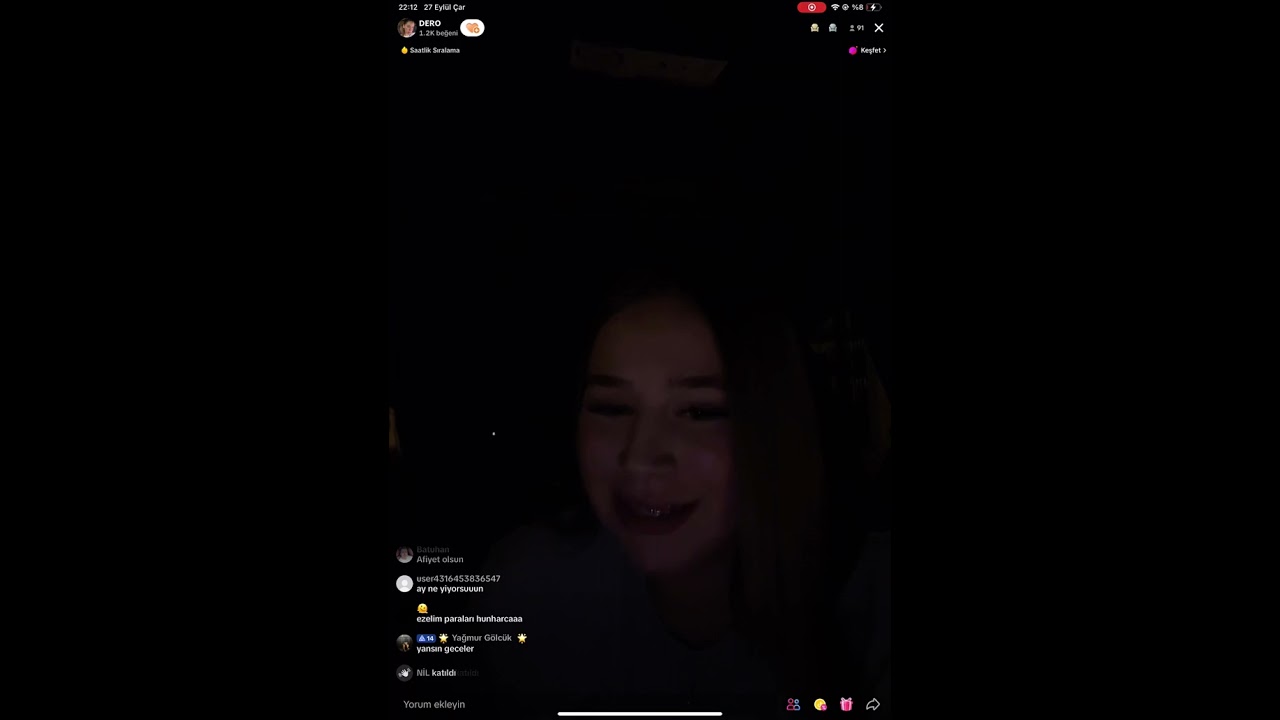 Naz Derin Şaşmaz TikTok Canlı Yayın 2023