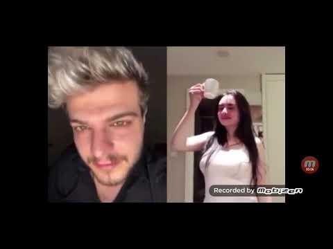 Naz Mila beyaz tişört ile üstünü ıslatıyor Yarasa cezalı pk Bigo Live