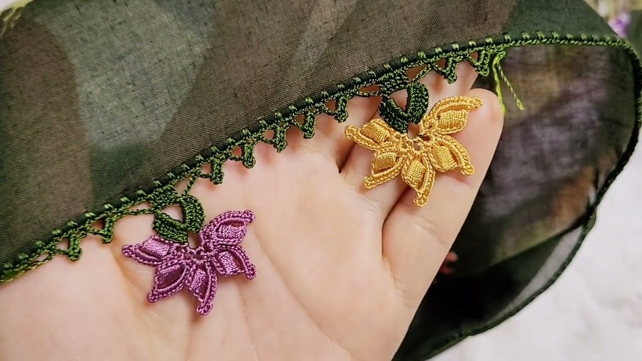 Nazara gelen muhteşem tığ oyası