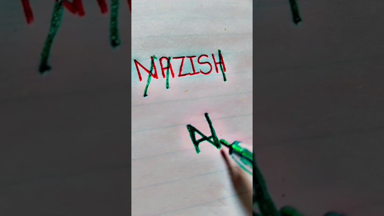 Nazish name #logo style comment your name please subscribe the channel 😱🔥 🔥😱💙