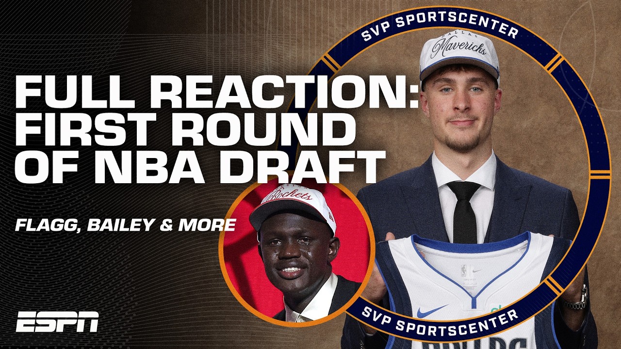 NBA Draft First Round RECAP & REACTION 🏀 Cooper Flagg to Mavs, Ace Bailey to Jazz & MORE 🍿