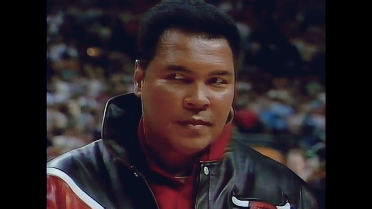 NBA Finals 1997  Game 1  Utah Jazz vs  Chicago Bulls  Jordan Buzzer Beater Over Russell