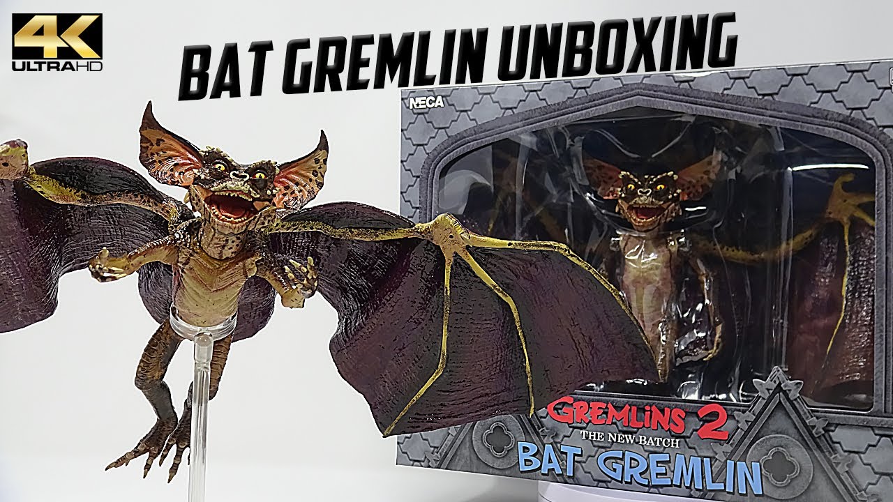 Neca Bat Gremlin Action Figure Unboxing Gremlins 2 4k Review