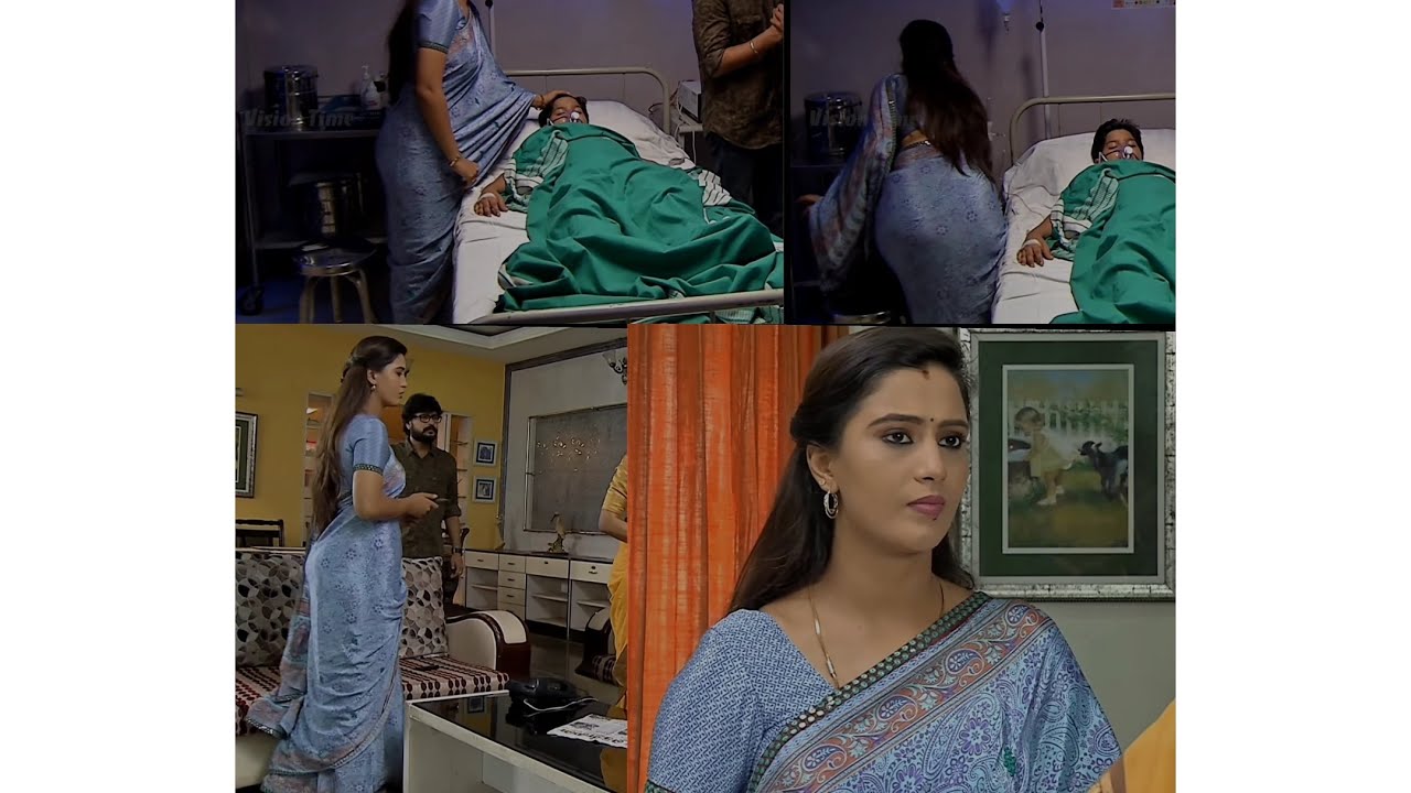 Neha gowda hot satin saree big ass ✨ | kalyana parisu serial hot saree