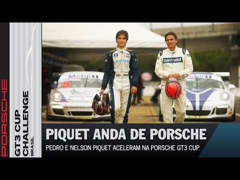 Nelson Piquet e Pedro Piquet aceleram Porsche GT3 Cup nas pistas de Curitiba!