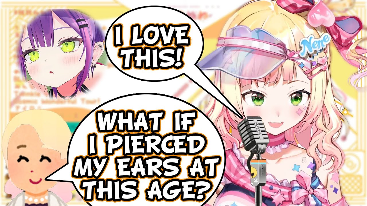 Nenechi talks about piercings ft. Mamachi [Momosuzu Nene/Hololive]