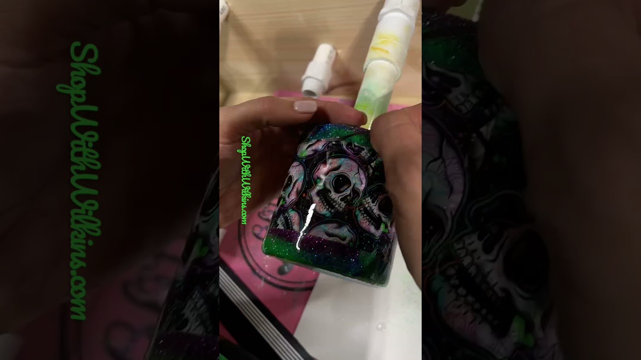 Neon Skulls Whiskey Bent Tumbler