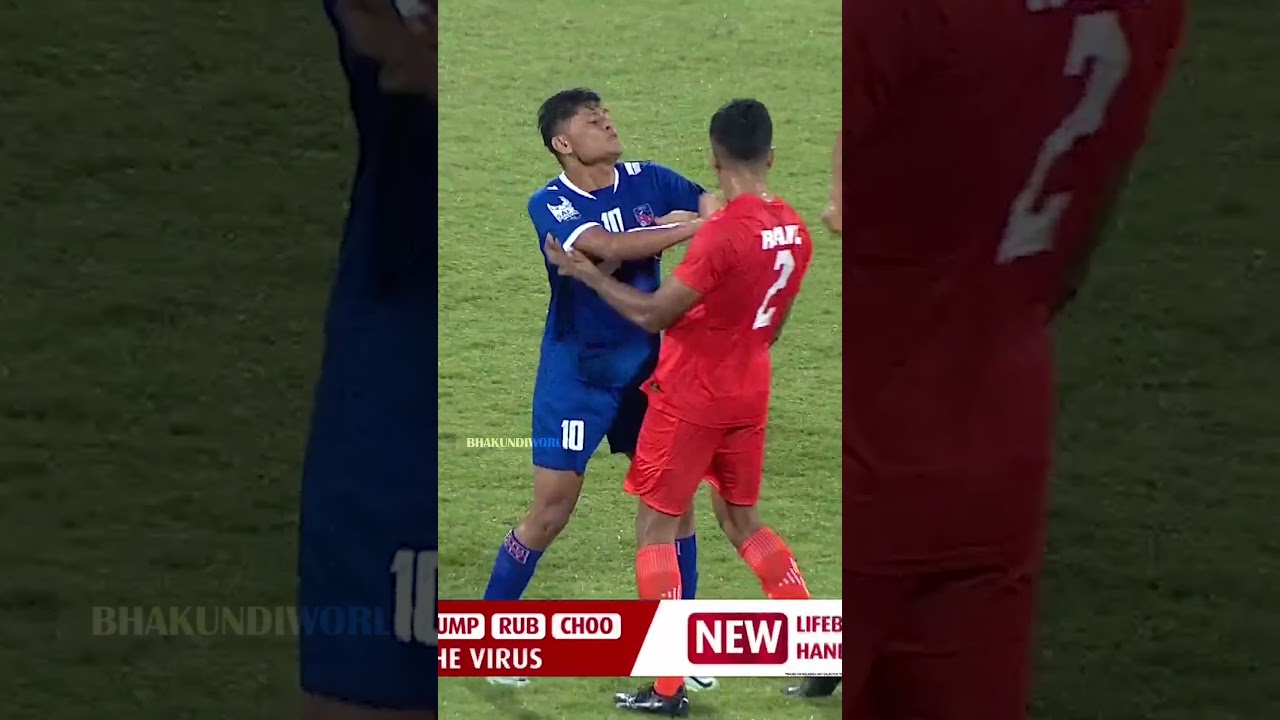 NEPAL VS INDIA 2023 HEATED MOMENT #shorts #nepal
