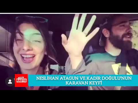 Neslihan Atagün ve Kadir Doğulu'nun karavan keyfi