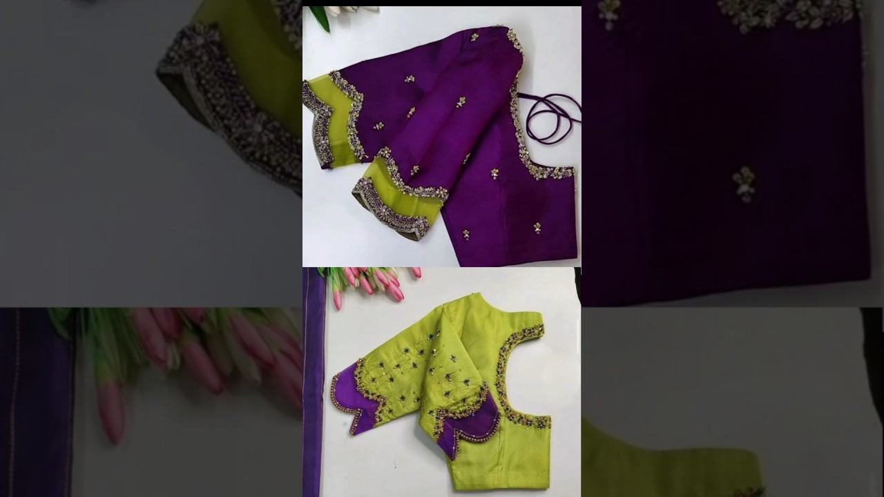 net aari work blouse designs new models rate 2025 @Spaariwork #weddingblouse