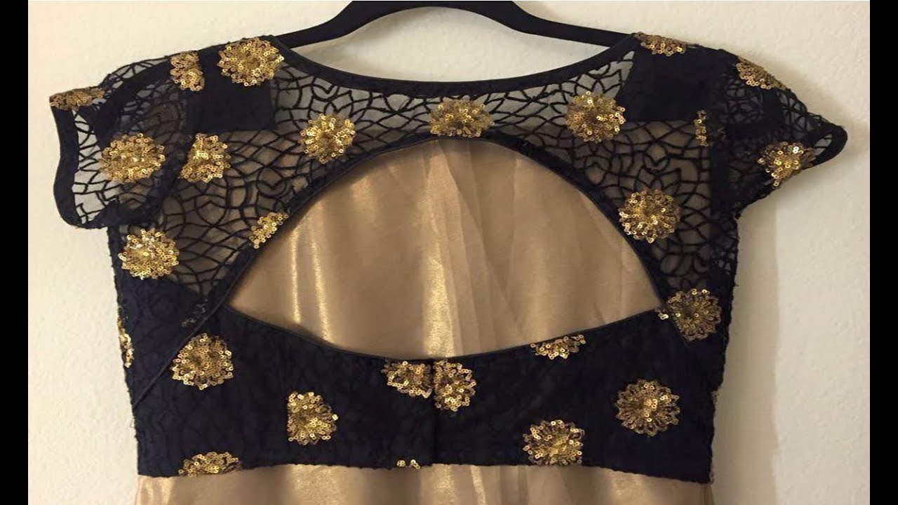 Net Blouse Boat Neck Designs 2018