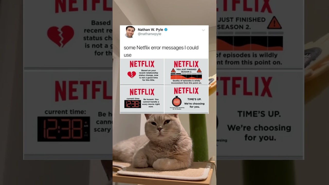 Netflix error messages that are useful