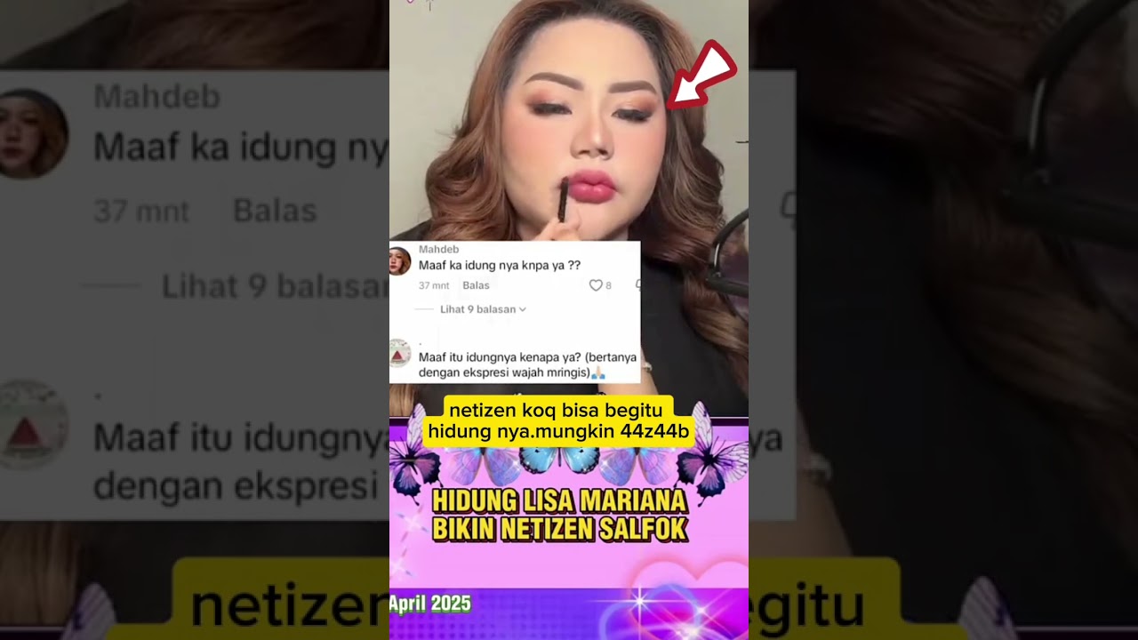 netizen salfok sama hidung Lisa Mariana. 44z4b ringan kali #lisamariana#ridwankamil#bucinta