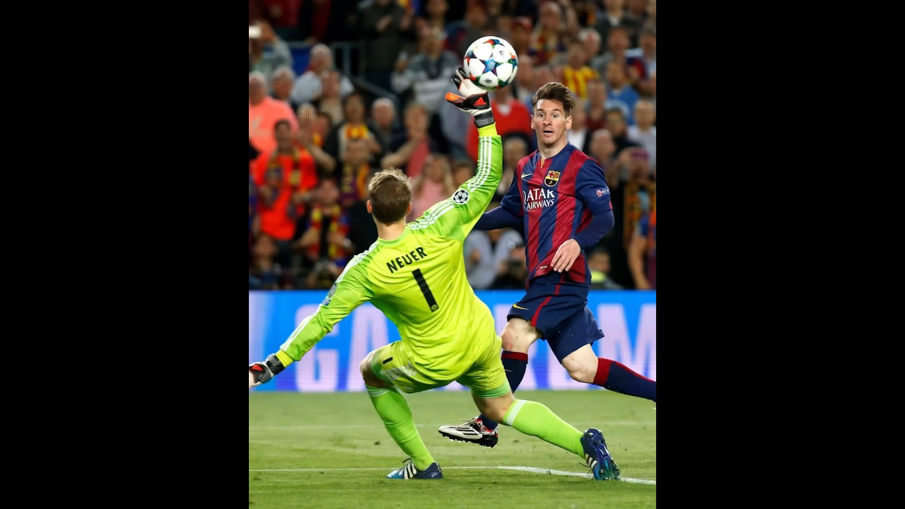 Neuer vs Players + Messi 🤯