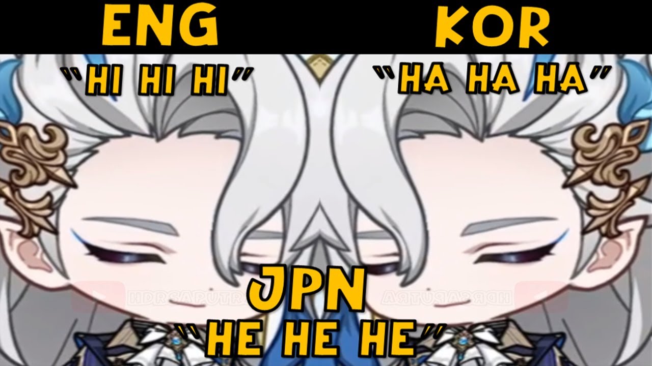 NEUVILLETTE WHEEEEZE LAUGH in all Languages, KOREAN MORE DEEP!!