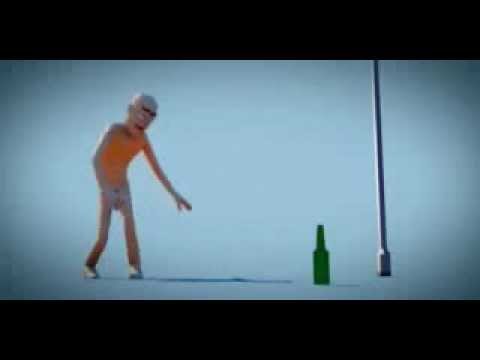 Never kick a bottle drunk