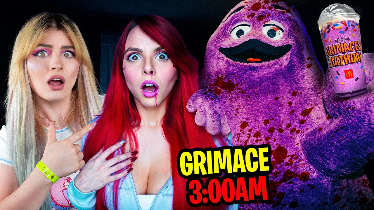 NEVER TRY a GRIMACE SHAKE at 3 AM😰​🟣​ The CURSED DRINK IS BACK!!☠️ @dipssybunny ​