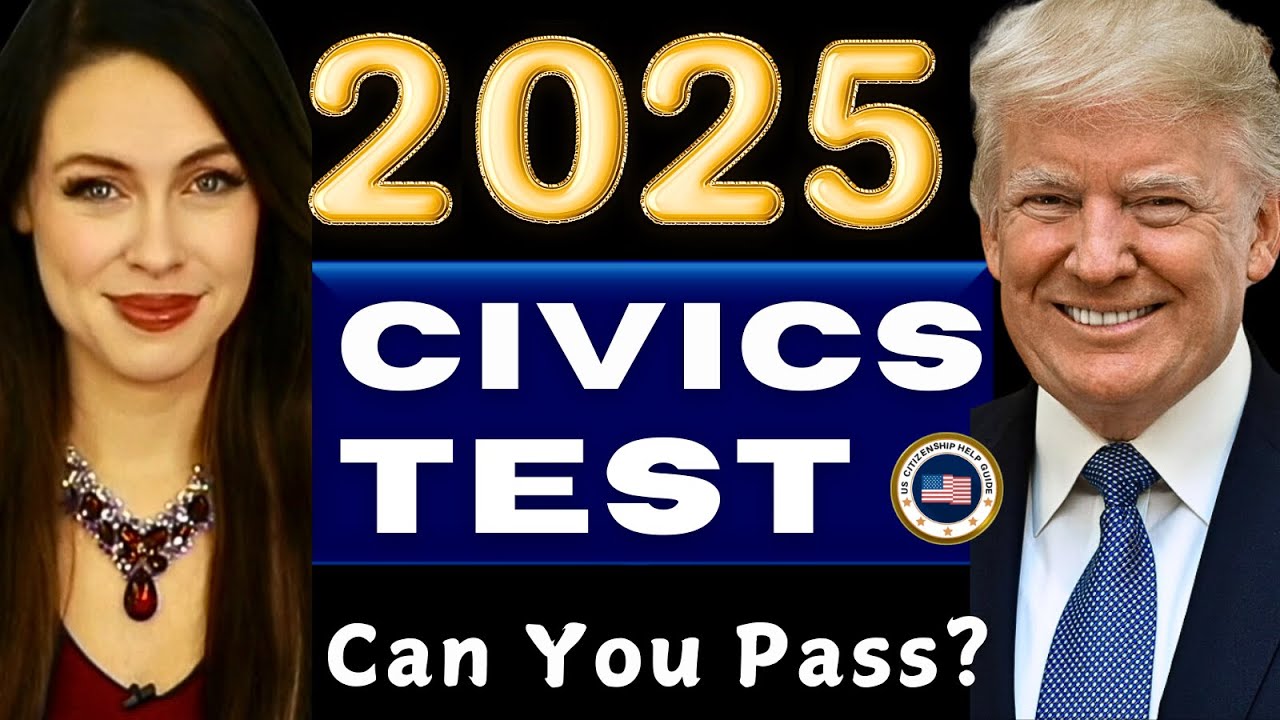 New 2025 U.S. Citizenship Test, USCIS 1 to 100 Civics Test Questions and Answers, Ciudadania, Trump
