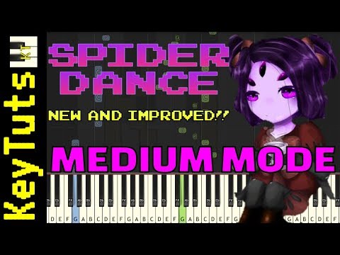 NEW AND IMPROVED - Learn to Play Spider Dance from Undertale - Medium Mode