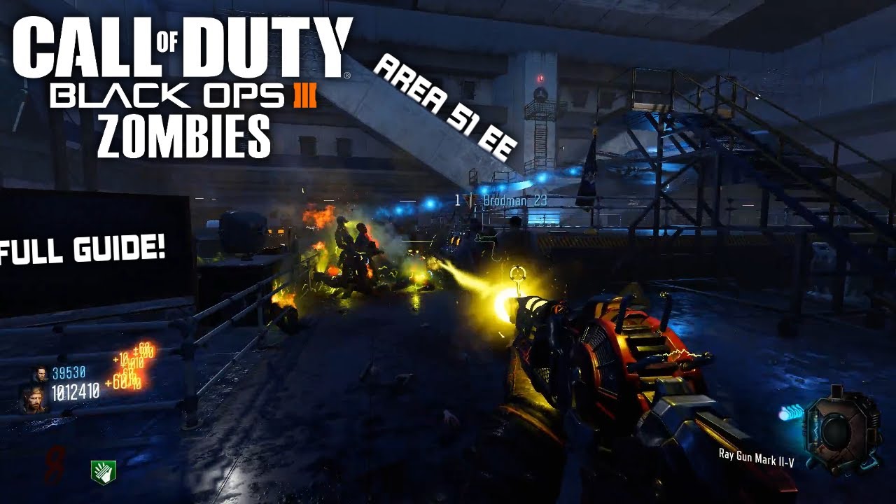 *NEW* Area 51 Full/Detailed EE Guide! (BO3 Custom Zombies)