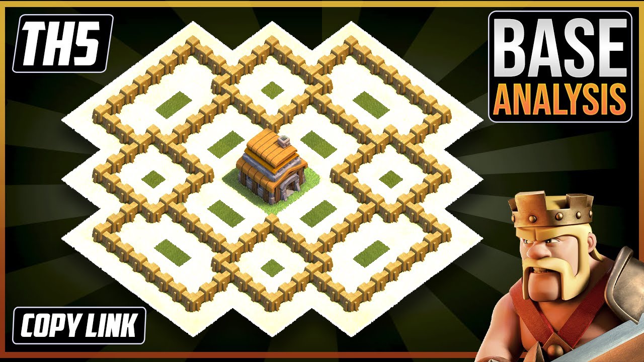 NEW BEST TH5 HYBRID/TROPHY Base 2025!! COC Town Hall 5 (TH5) Trophy Base Design – Clash of Clans COC