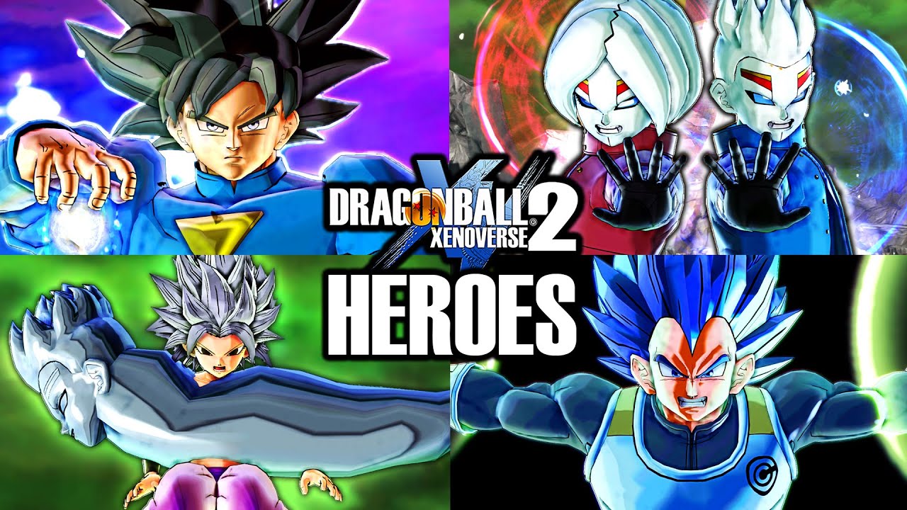 *NEW* BIG ANIMATED HEROES PACK! Dragon Ball Xenoverse 2 Kamin & Oren Duo Custom Skills