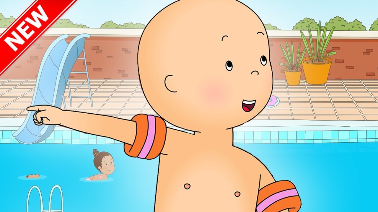 ★NEW★ CAILLOU LEARNS TO SWIM | Funny Animated cartoon for Kids | Cartoon Caillou l Cartoon Movie