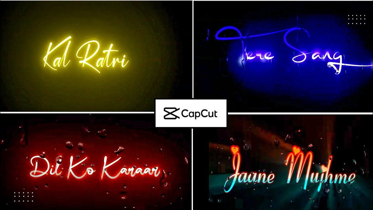 New Capcut Glowing Text Lyrics Editing Tutorial | Glowing Text Capcut | Xehei Edits |