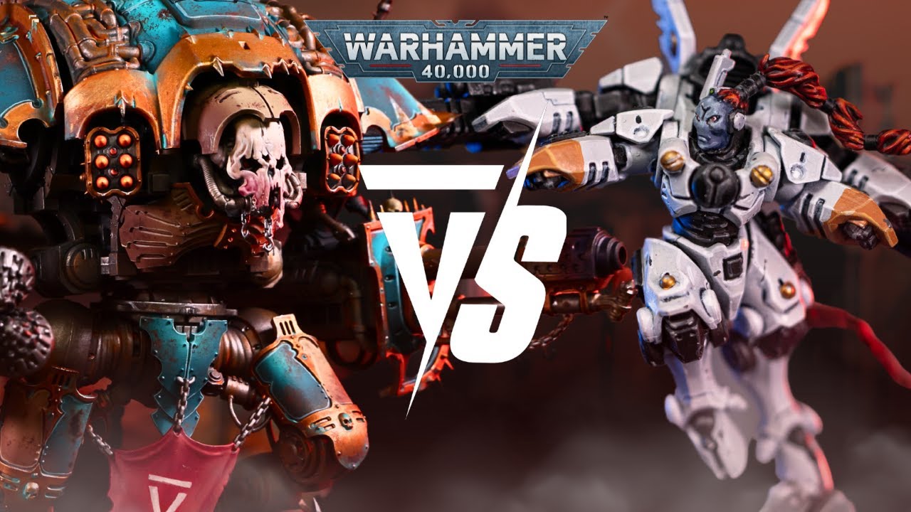 NEW Chaos Knights Vs T'au Empire: 2000pts Warhammer 40K Battle Report