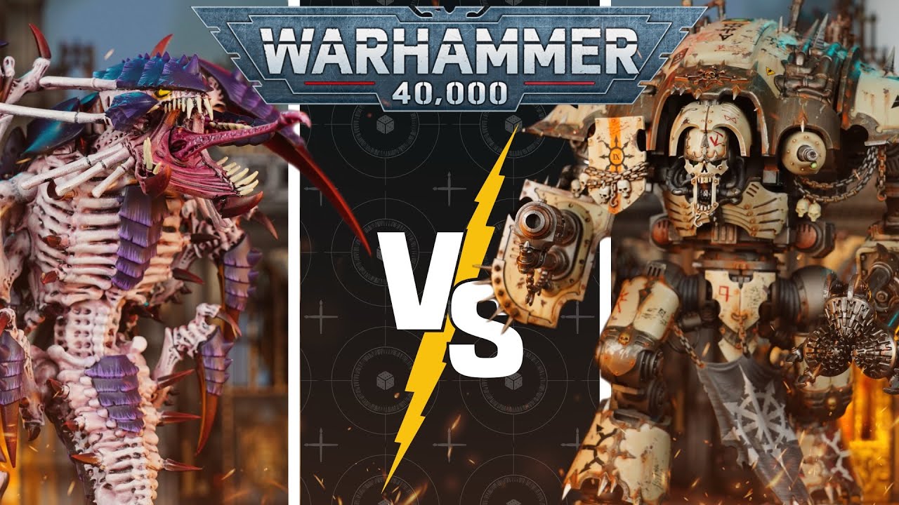*NEW CODEX!* Chaos Knights vs Tyranids | Warhammer 40k Battle Report