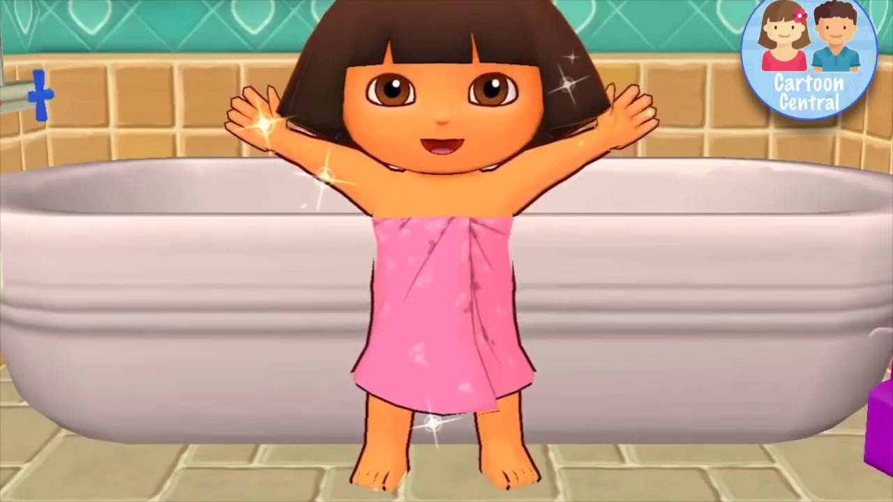 New! Dora The Explorer Bath Time Cartoon Game Full Episode 🛀🚿