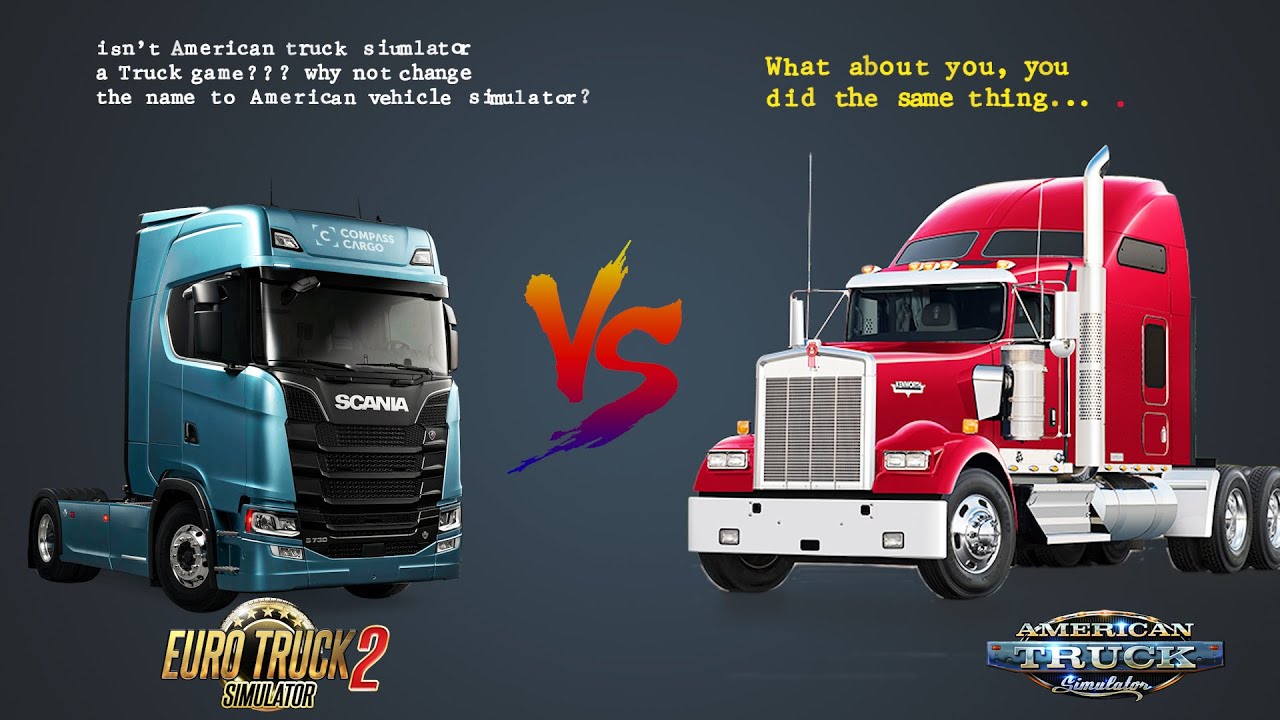 New Euro Truck Simulator 2 vs New American Truck Simulator | ETS2 Vs ATS
