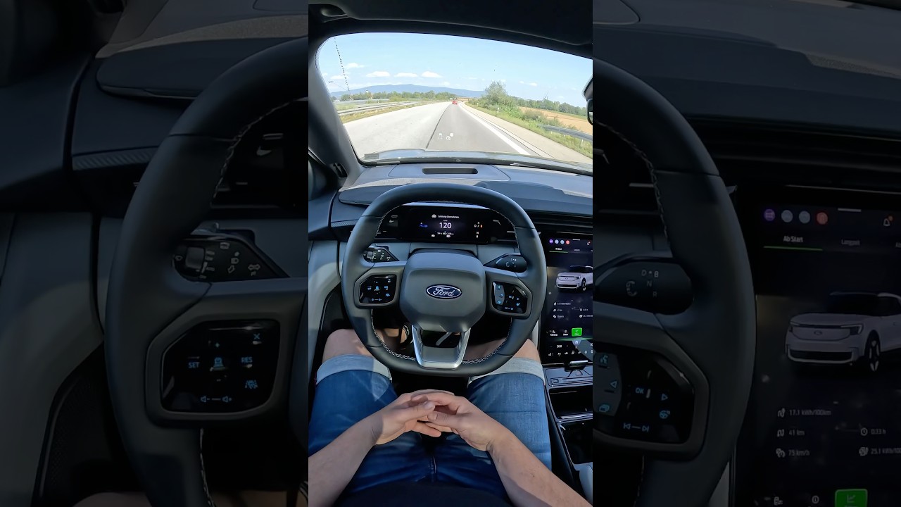 NEW Ford Explorer EV - BlueCruise | Self Driving on Autobahn