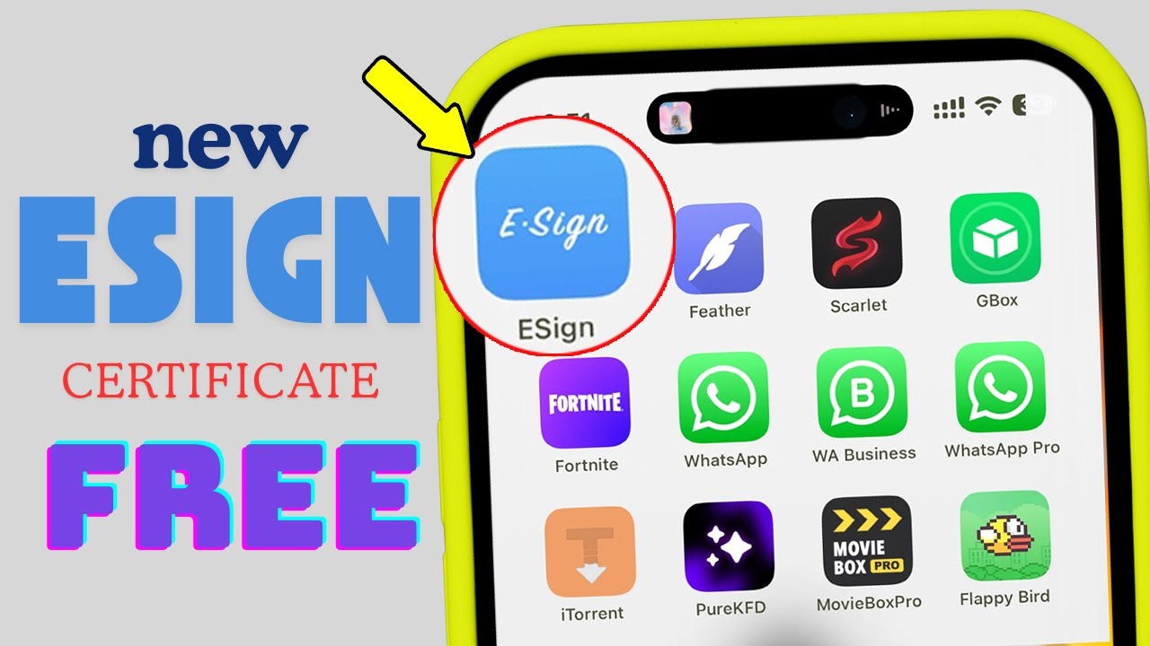 New Free Certificate Esign | Install IPA Files on iPhone/iPad No PC
