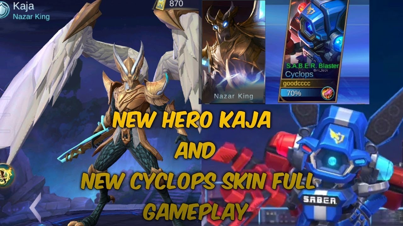 NEW HERO KAJA AND NEW CYCLOPS EPIC SKIN FULL GAMEPLAY
