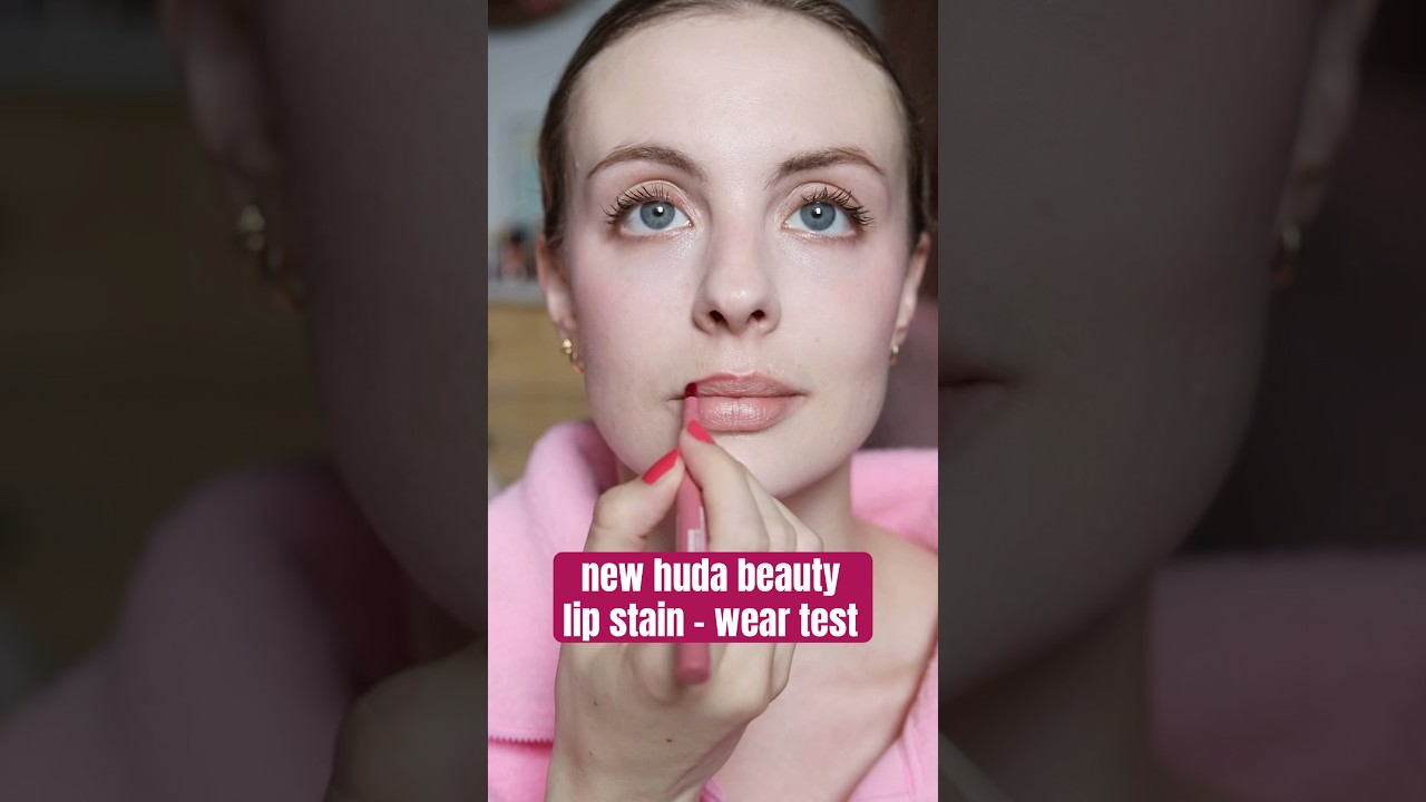 new huda beauty lip stain wear test