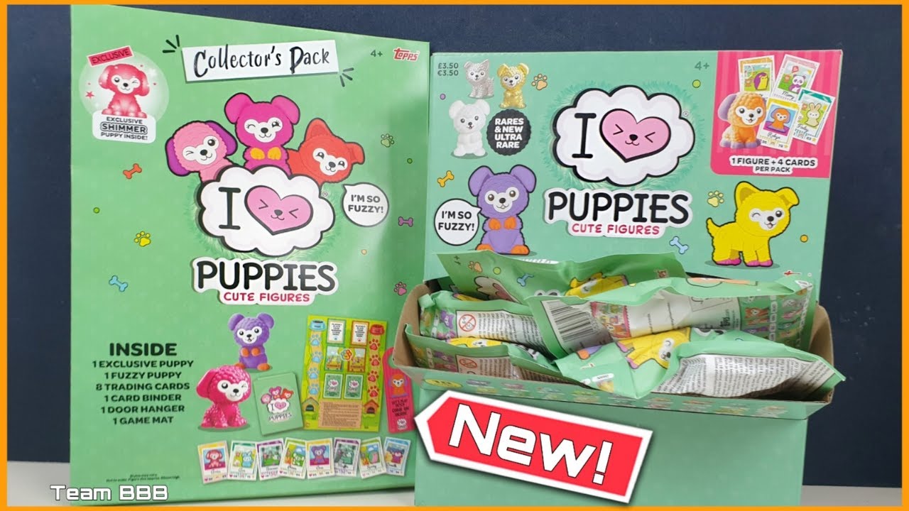 NEW I LOVE PUPPIES! 🐶With Trading Cards! FULL BOX 2024 Collectors Starter Pack