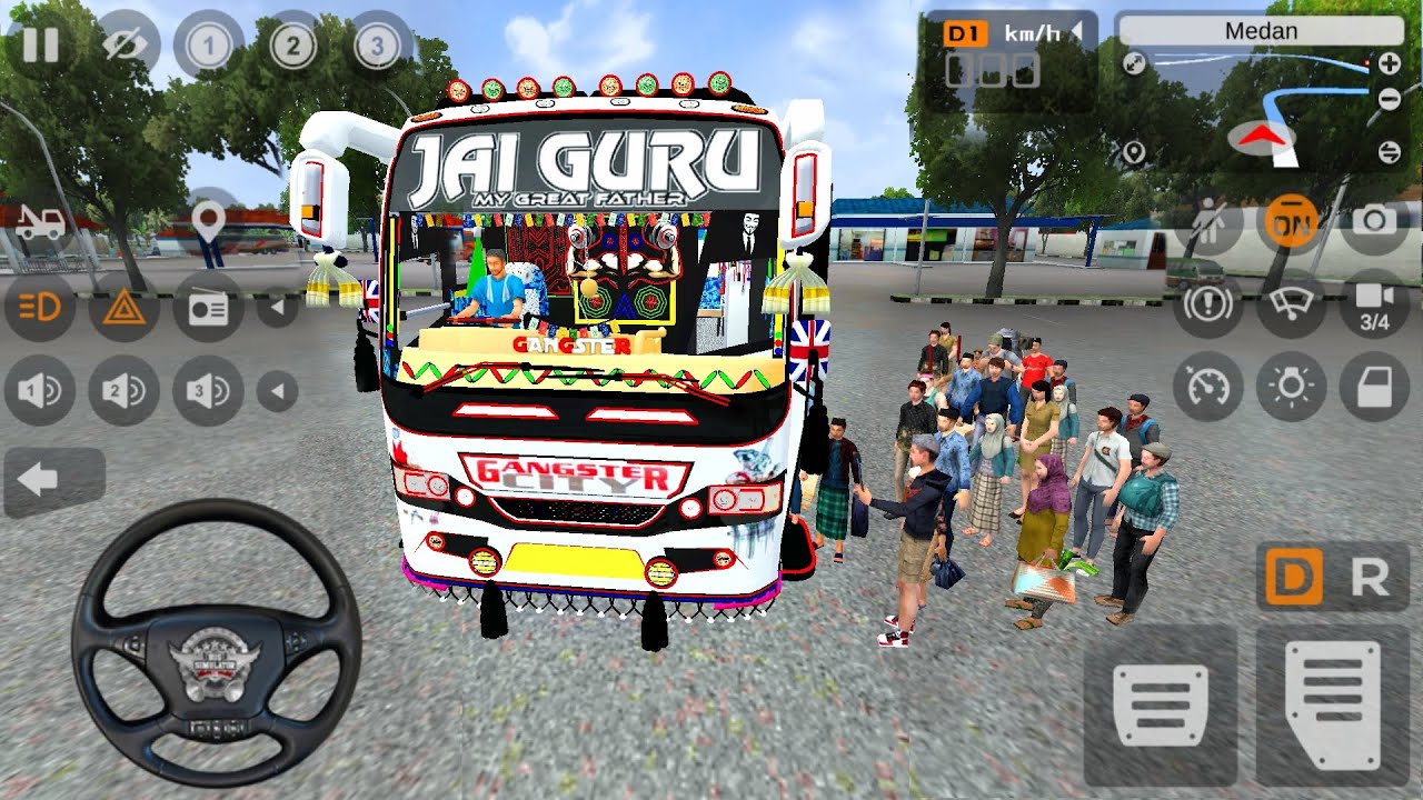 NEW JAI GURU BUS LIGHTING BUS MOD