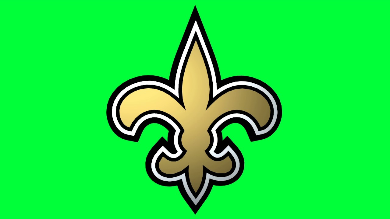 New Orleans Saints Green Screen Logo Loop Chroma Animation